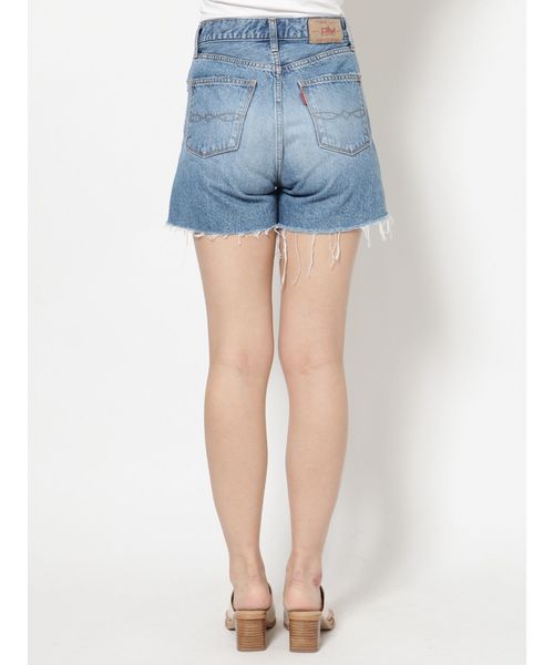 Ungrid（アングリッド）の「クラッシュデニムショートパンツ（デニムパンツ・レディース・ブルー・SMALL/MEDIUM）」の5枚目の写真