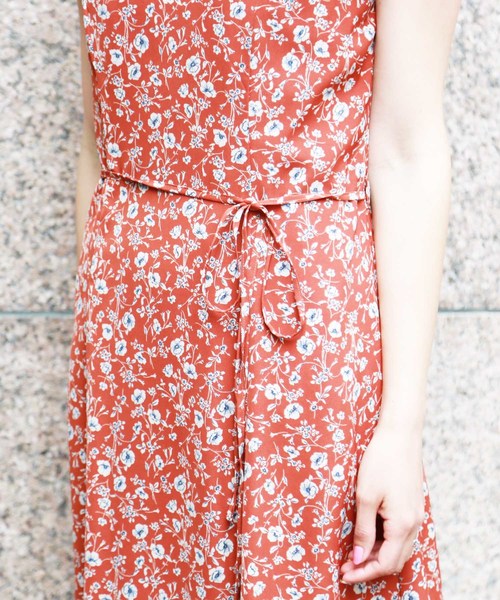 FREE'S MART（フリーズマート）の「◇ハイネック花柄マキシワンピース