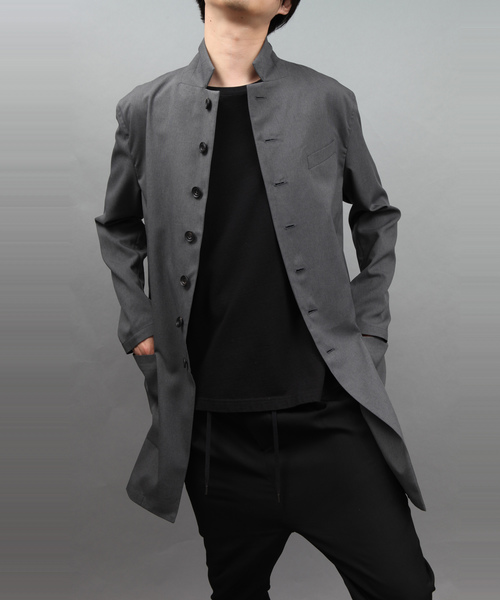 ato(アトウ)の「TROPICAL CLOTH JACKET(テーラードジャケット・メンズ・ブラック/グレー・44/46/48)」の2枚目の写真