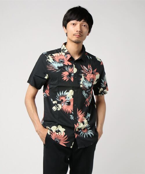 RVCA(ルーカ)の「RVCA/ルーカ 半袖シャツ AJ041-135(シャツ/ブラウス・メンズ・ブラック系その他/ロイヤルブルー/ピンク系その他・M/S)」の4枚目の写真