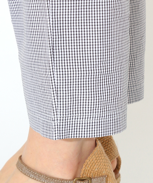 Ray BEAMS（レイビームス）の「○Ray BEAMS / フラットカラー チェックサロペット（サロペット/オーバーオール・レディース・ホワイト/ブルー・0/1）」の8枚目の写真