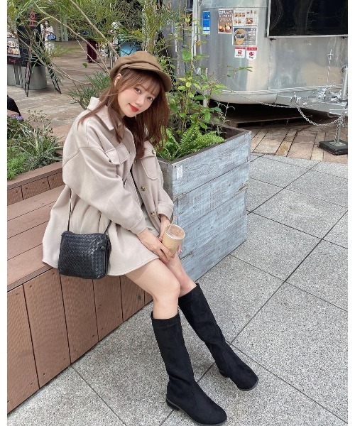 14+（イチヨンプラス）の「ウールマリンキャスケット（キャスケット・レディース・ブラック/ベージュ/ブラウン/グレー・FREE）」の12枚目の写真