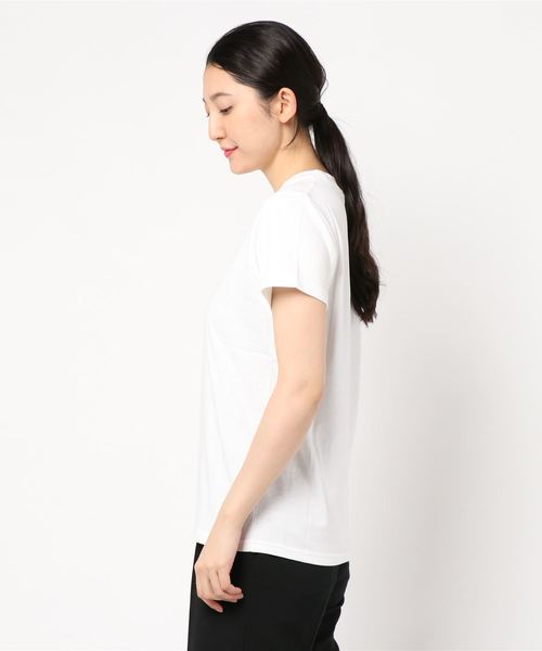 journal standard L'essage（ジャーナルスタンダードレサージュ）の「16テンジク Tシャツ（Tシャツ/カットソー・レディース・ホワイト/ベージュ/ブラック・FREE）」の4枚目の写真