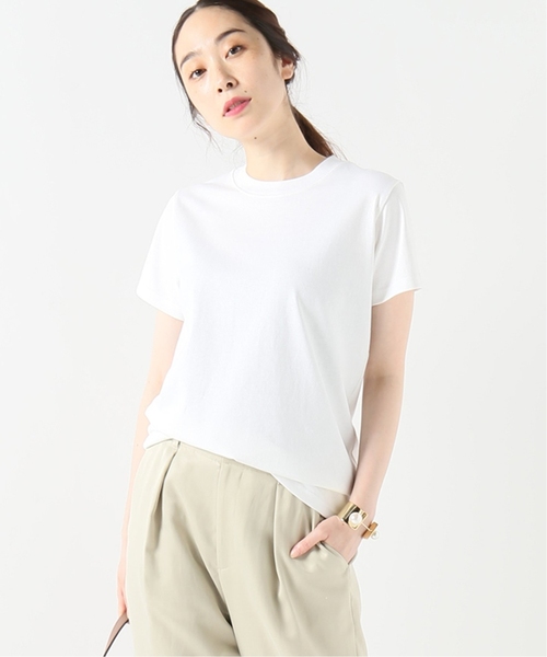 journal standard L'essage（ジャーナルスタンダードレサージュ）の「16テンジク Tシャツ（Tシャツ/カットソー・レディース・ホワイト/ベージュ/ブラック・FREE）」の2枚目の写真