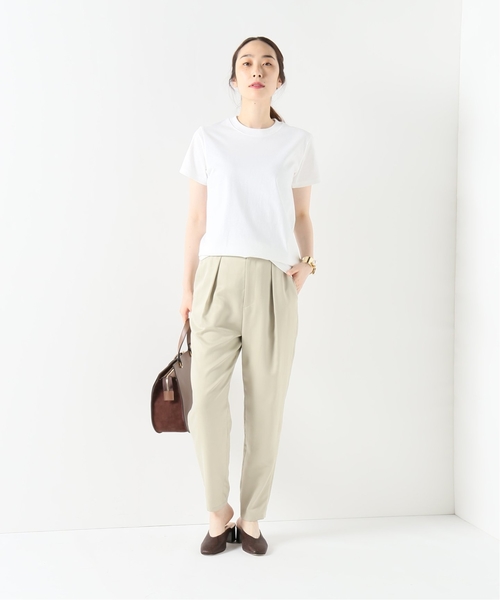 journal standard L'essage（ジャーナルスタンダードレサージュ）の「16テンジク Tシャツ（Tシャツ/カットソー・レディース・ホワイト/ベージュ/ブラック・FREE）」の8枚目の写真
