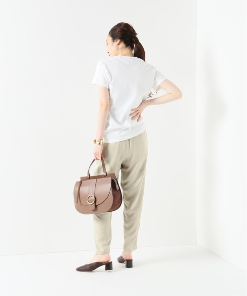 journal standard L'essage（ジャーナルスタンダードレサージュ）の「16テンジク Tシャツ（Tシャツ/カットソー・レディース・ホワイト/ベージュ/ブラック・FREE）」の9枚目の写真