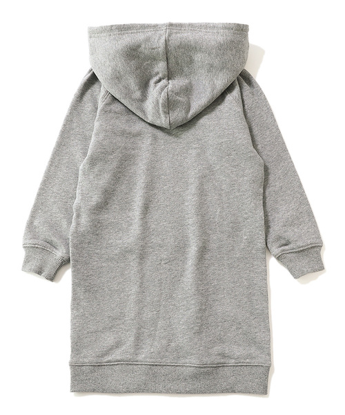 devirock（デビロック）の「スウェット長袖パーカーワンピース（ワンピース・キッズ・ブラック/杢グレー/ネイビー/グリーン系その他/カーキ/ラベンダー/ワイン/パープル系その他/スモークピンク/モカ/ライトブラウン/キャメル・80ｃｍ/90cm/100cm/110cm/120cm/130cm/140cm/150cm/160cm）」の15枚目の写真