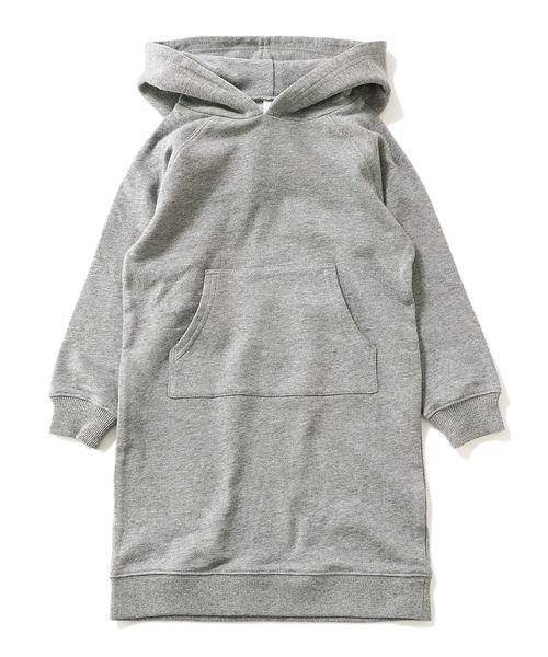 devirock（デビロック）の「スウェット長袖パーカーワンピース（ワンピース・キッズ・ブラック/杢グレー/ネイビー/グリーン系その他/カーキ/ラベンダー/ワイン/パープル系その他/スモークピンク/モカ/ライトブラウン/キャメル・80ｃｍ/90cm/100cm/110cm/120cm/130cm/140cm/150cm/160cm）」の21枚目の写真