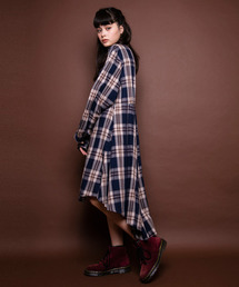 Candy Stripper | UNFOLD CHECK SHIRT ワンピース(ワンピース)