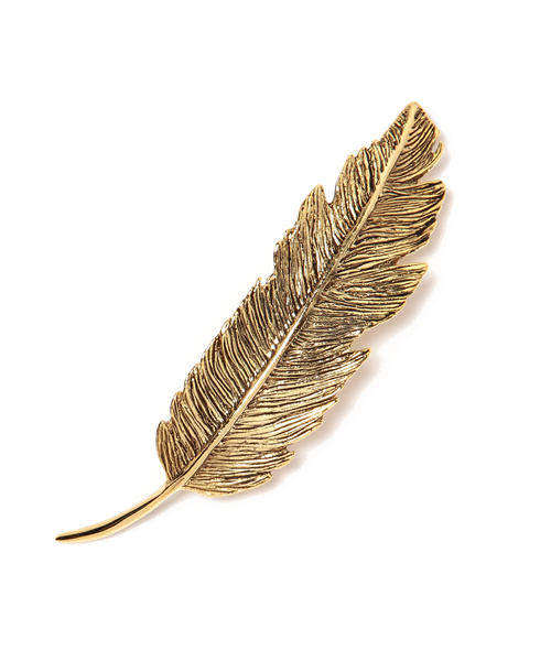 Ray BEAMS（レイビームス）の「【PLUIE / フェザー ヘアバレッタ】（バレッタ/ヘアクリップ・レディース・ブラック/その他1/その他2・ONE SIZE）」の2枚目の写真