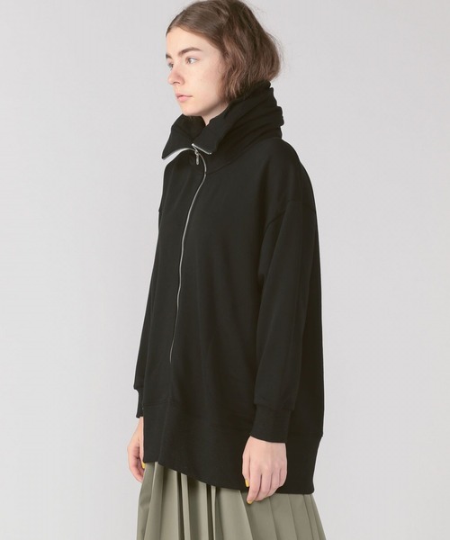 FRAPBOIS（フラボア）の「ビッグフードパーカー（パーカー・レディース・ブラック/グレー系その他/グリーン系その他・1/2）」の6枚目の写真