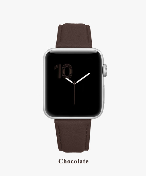 MACAROOON(マカルーン)の「〈MACAROOON/マカルーン〉ゴートレザー アップルウォッチ バンド 38/40/41mmケース対応 / Apple Watch Band(デジタル腕時計・レディース・ブラック/グレー/ベージュ/ダークグリーン/ライトグリーン/ラベンダー/ダークブルー/レモンイエロー/バーガンディー/ローズ/オレンジ/エメラルドブルー/チェリーピンク/レッド/ライトブラウン/ピンク/チョコ/ライトパープル/ライトブルー/グリーン系その他/ダークパープル/ブルー/グレイッシュブルー/ホワイト・38)」の5枚目の写真