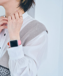 Gadget（ガジェット）の「〈MACAROOON/マカルーン〉ゴートレザー アップルウォッチ バンド 38/40/41mmケース対応 / Apple Watch Band（デジタル腕時計）」
