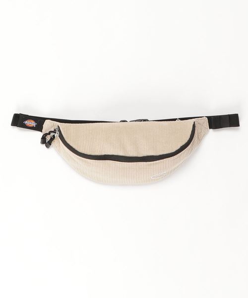 Dickies（ディッキーズ）の「【DICKIES/ディッキーズ】コーデュロイ スマイルギブマーク ワンポイント ウエストバッグ（ボディバッグ/ウエストポーチ・レディース・ブラック/ベージュ/サックスブルー/ピンク・FREE）」の2枚目の写真