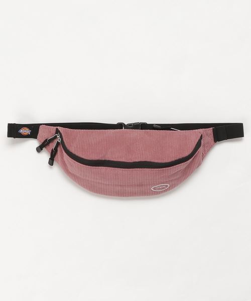 Dickies（ディッキーズ）の「【DICKIES/ディッキーズ】コーデュロイ スマイルギブマーク ワンポイント ウエストバッグ（ボディバッグ/ウエストポーチ・レディース・ブラック/ベージュ/サックスブルー/ピンク・FREE）」の4枚目の写真