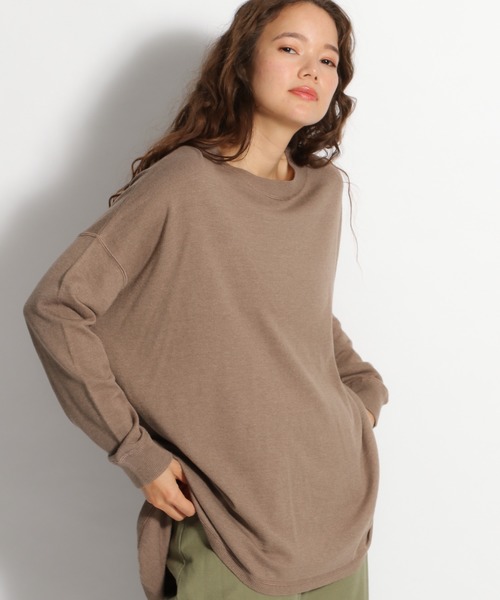 niko and...(ニコアンド)の「ウール混ロンT風ニットプルオーバー(ニット/セーター・レディース・ライトブルー/ブラック/ベージュ/ブラウン/オフホワイト・FREE)」の4枚目の写真