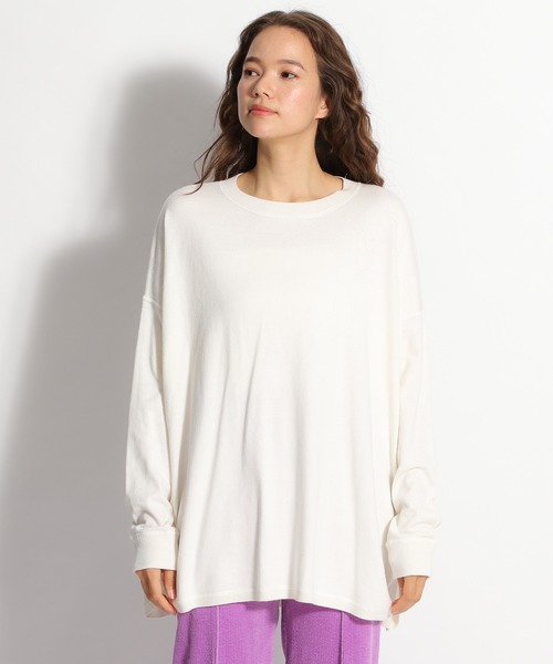 niko and...(ニコアンド)の「ウール混ロンT風ニットプルオーバー(ニット/セーター・レディース・ライトブルー/ブラック/ベージュ/ブラウン/オフホワイト・FREE)」の15枚目の写真