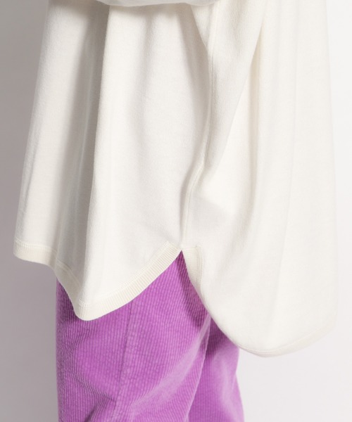 niko and...(ニコアンド)の「ウール混ロンT風ニットプルオーバー(ニット/セーター・レディース・ライトブルー/ブラック/ベージュ/ブラウン/オフホワイト・FREE)」の10枚目の写真