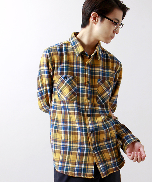 WEGO（ウィゴー）の「WEGO/ヘビーネルシャツ（シャツ/ブラウス・メンズ・ブラック/ブルー/イエロー/レッド・MEDIUM/LARGE）」の17枚目の写真