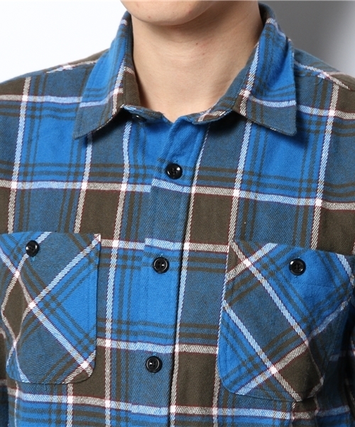 WEGO（ウィゴー）の「WEGO/ヘビーネルシャツ（シャツ/ブラウス・メンズ・ブラック/ブルー/イエロー/レッド・MEDIUM/LARGE）」の14枚目の写真