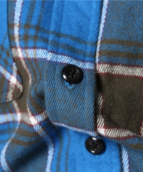 WEGO（ウィゴー）の「WEGO/ヘビーネルシャツ（シャツ/ブラウス・メンズ・ブラック/ブルー/イエロー/レッド・MEDIUM/LARGE）」の10枚目の写真