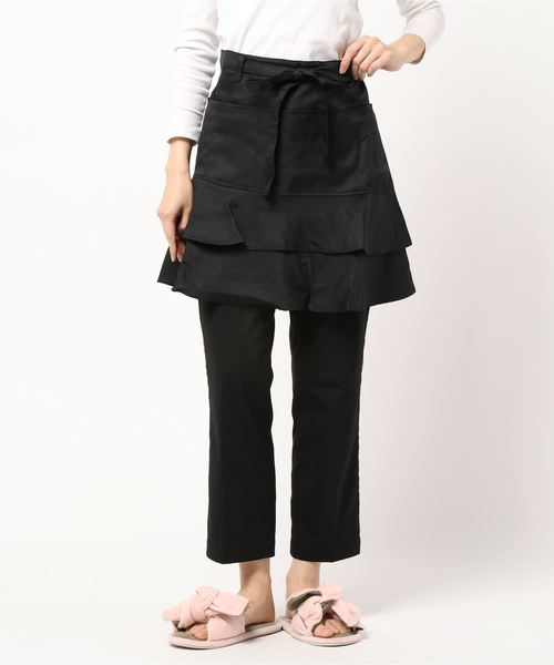 セール エプロン エプロン Voov ブーブ のファッション ギャルソン ギャルソン 撥水加工付き フリル