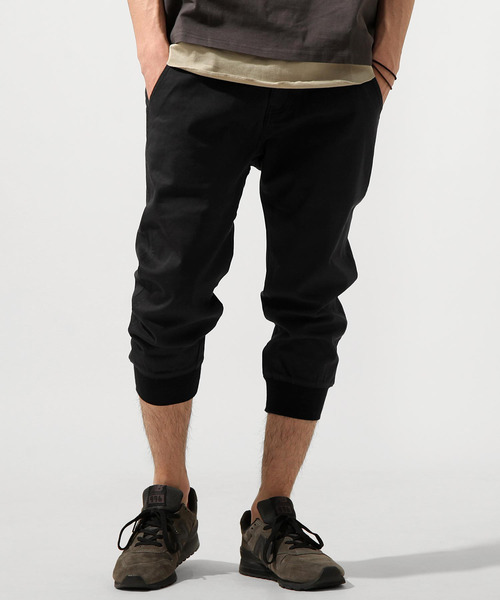 KANGOL(カンゴール)の「【別注・コラボ】ZIP FIVE × KANGOL ストレッチ デニム クロップド ジョガーパンツ(デニムパンツ・メンズ・ネイビー/アイボリー/オリーブ/ブルー/ブラック/ブラック系/サックスブルー/ベージュ・MEDIUM/X-LARGE/LARGE/SMALL)」の4枚目の写真