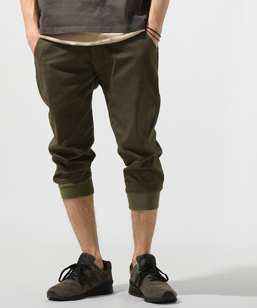 KANGOL(カンゴール)の「【別注・コラボ】ZIP FIVE × KANGOL ストレッチ デニム クロップド ジョガーパンツ(デニムパンツ・メンズ・ネイビー/アイボリー/オリーブ/ブルー/ブラック/ブラック系/サックスブルー/ベージュ・MEDIUM/X-LARGE/LARGE/SMALL)」の6枚目の写真