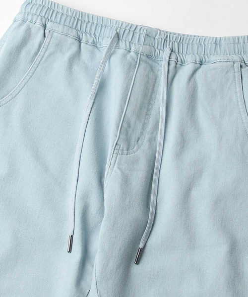 KANGOL(カンゴール)の「【別注・コラボ】ZIP FIVE × KANGOL ストレッチ デニム クロップド ジョガーパンツ(デニムパンツ・メンズ・ネイビー/アイボリー/オリーブ/ブルー/ブラック/ブラック系/サックスブルー/ベージュ・MEDIUM/X-LARGE/LARGE/SMALL)」の20枚目の写真