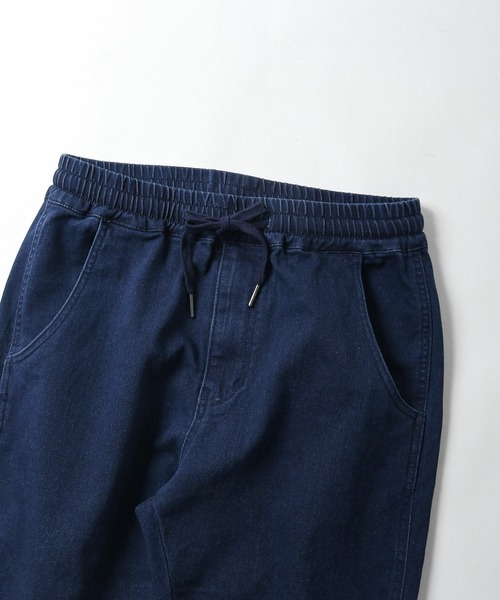 KANGOL(カンゴール)の「【別注・コラボ】ZIP FIVE × KANGOL ストレッチ デニム クロップド ジョガーパンツ(デニムパンツ・メンズ・ネイビー/アイボリー/オリーブ/ブルー/ブラック/ブラック系/サックスブルー/ベージュ・MEDIUM/X-LARGE/LARGE/SMALL)」の10枚目の写真