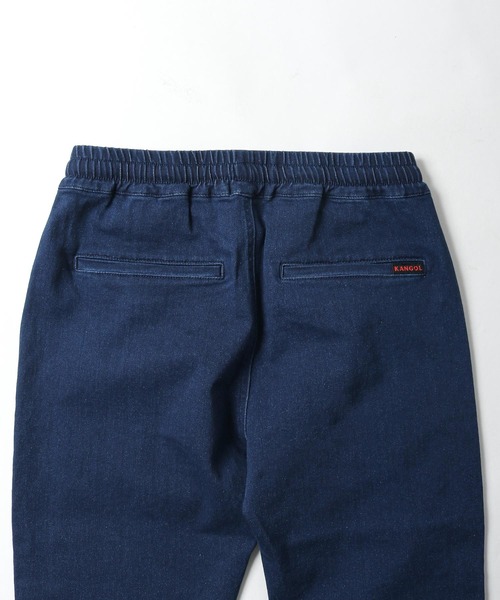 KANGOL(カンゴール)の「【別注・コラボ】ZIP FIVE × KANGOL ストレッチ デニム クロップド ジョガーパンツ(デニムパンツ・メンズ・ネイビー/アイボリー/オリーブ/ブルー/ブラック/ブラック系/サックスブルー/ベージュ・MEDIUM/X-LARGE/LARGE/SMALL)」の16枚目の写真