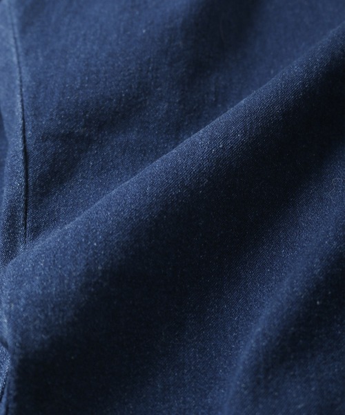 KANGOL(カンゴール)の「【別注・コラボ】ZIP FIVE × KANGOL ストレッチ デニム クロップド ジョガーパンツ(デニムパンツ・メンズ・ネイビー/アイボリー/オリーブ/ブルー/ブラック/ブラック系/サックスブルー/ベージュ・MEDIUM/X-LARGE/LARGE/SMALL)」の9枚目の写真