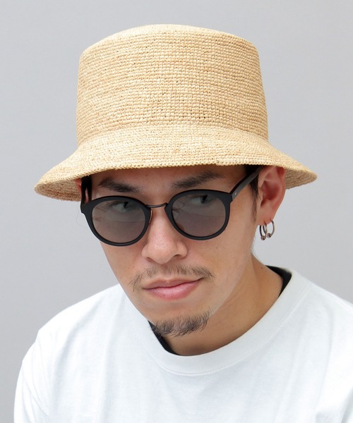 Ruben（ルーベン）の「【 Ruben / ルーベン 】 ラフィア バケットハット / raffia / 天然素材（ハット・メンズ・ベージュ/ブラック/ブラウン・FREE）」の20枚目の写真