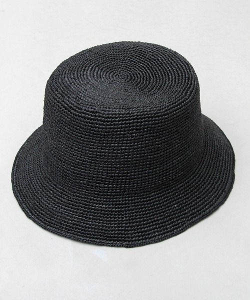 Ruben（ルーベン）の「【 Ruben / ルーベン 】 ラフィア バケットハット / raffia / 天然素材（ハット・メンズ・ベージュ/ブラック/ブラウン・FREE）」の5枚目の写真