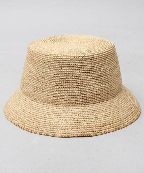 Ruben（ルーベン）の「【 Ruben / ルーベン 】 ラフィア バケットハット / raffia / 天然素材（ハット・メンズ・ベージュ/ブラック/ブラウン・FREE）」の12枚目の写真