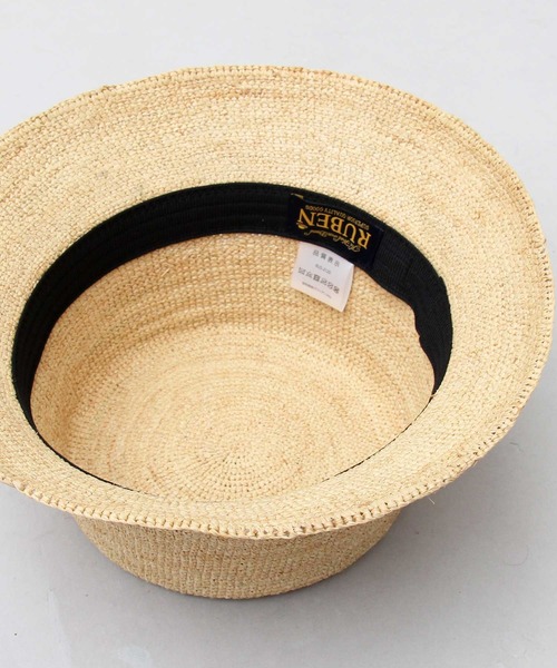 Ruben（ルーベン）の「【 Ruben / ルーベン 】 ラフィア バケットハット / raffia / 天然素材（ハット・メンズ・ベージュ/ブラック/ブラウン・FREE）」の14枚目の写真