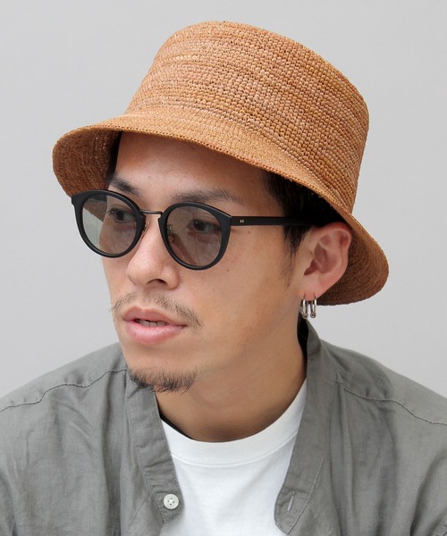 Ruben（ルーベン）の「【 Ruben / ルーベン 】 ラフィア バケットハット / raffia / 天然素材（ハット・メンズ・ベージュ/ブラック/ブラウン・FREE）」の18枚目の写真