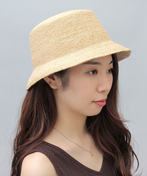 Ruben（ルーベン）の「【 Ruben / ルーベン 】 ラフィア バケットハット / raffia / 天然素材（ハット・メンズ・ベージュ/ブラック/ブラウン・FREE）」の21枚目の写真