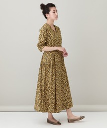 ■極美品　curensology　カレンソロジー　リバティ　プリント　ワンピース 50代 ワンピース】大ヒット中 徳原文子×Curensology「リバティ