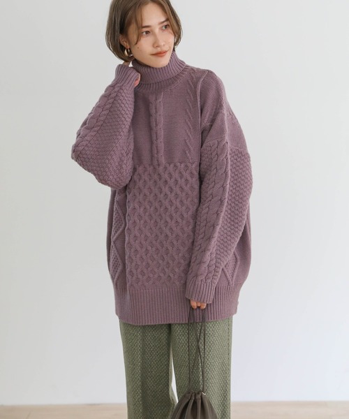 select MOCA（セレクトモカ）の「2020 A/W ハーリキンチェックパンツ(ウール混ストレートセンタープレスパンツ)（その他パンツ・レディース・ブラウン/カーキオリーブ・SMALL/MEDIUM）」の17枚目の写真