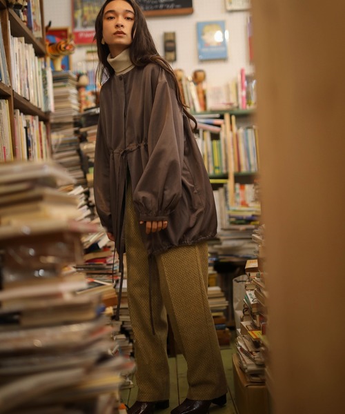 select MOCA（セレクトモカ）の「2020 A/W ハーリキンチェックパンツ(ウール混ストレートセンタープレスパンツ)（その他パンツ・レディース・ブラウン/カーキオリーブ・SMALL/MEDIUM）」の7枚目の写真