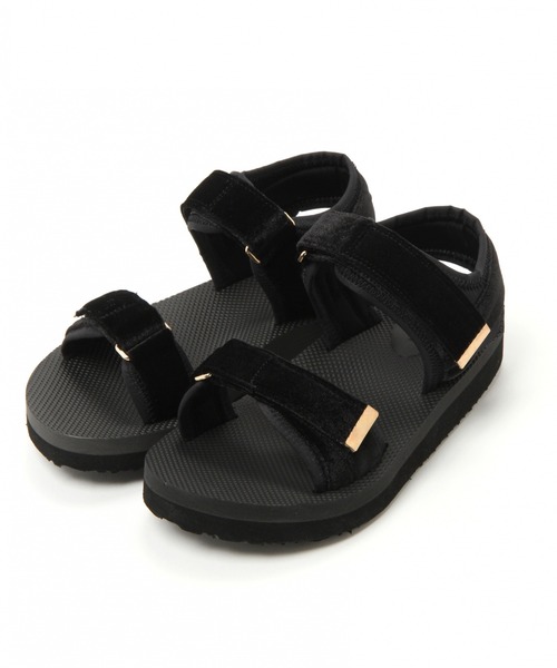 LEPSIM（レプシィム）の「ライトスポーティサンダル2　893141（サンダル・レディース・ブラック/ブラック系その他/ダークブラウン・SMALL/MEDIUM/LARGE）」の18枚目の写真