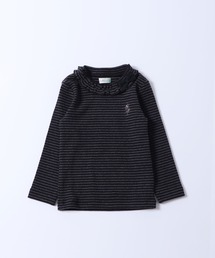 KP | KP（ケーピー）ストレッチフライスボーダー長袖Tシャツ（80-90ｃｍ）(Tシャツ/カットソー)