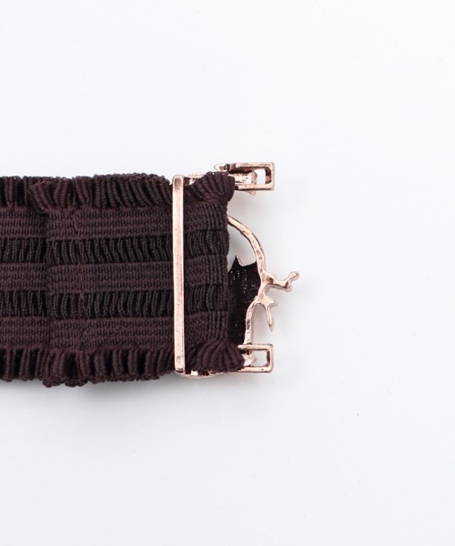 axes femme(アクシーズファム)の「ロージームードゴムベルト(ベルト・レディース・ピンク/アンティークゴールド・MEDIUM)」の15枚目の写真