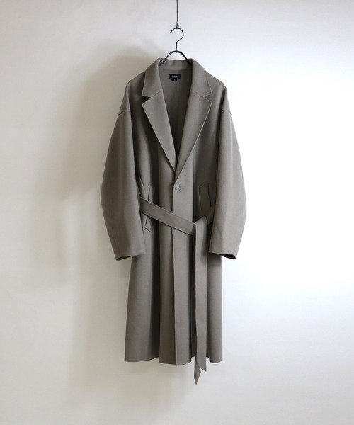 Confirm（コンファーム）の「Confirm / コンファーム ルーズチェスターコート（チェスターコート・メンズ・ブラック/ベージュ/グリーン・M/L）」の5枚目の写真