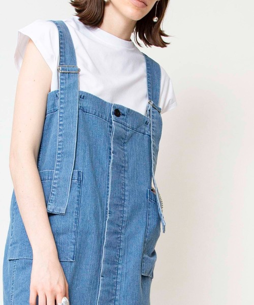 Johnbull(ジョンブル)の「バレルワンピース(ジャンパースカート・レディース・ライトインディゴブルー・MEDIUM/SMALL)」の8枚目の写真