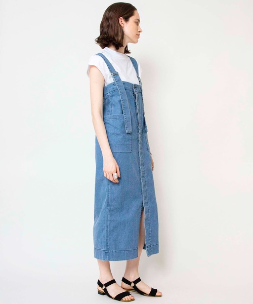 Johnbull(ジョンブル)の「バレルワンピース(ジャンパースカート・レディース・ライトインディゴブルー・MEDIUM/SMALL)」の9枚目の写真