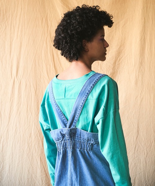 Johnbull(ジョンブル)の「バレルワンピース(ジャンパースカート・レディース・ライトインディゴブルー・MEDIUM/SMALL)」の12枚目の写真