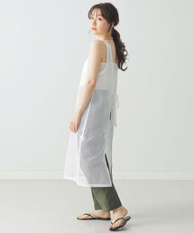 BEAMS LIGHTS | BEAMS LIGHTS / メッシュ バック リボン チュニック(シャツ/ブラウス)