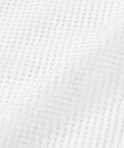 BEAMS LIGHTS（ビームスライツ）の「BEAMS LIGHTS / メッシュ バック リボン チュニック（シャツ/ブラウス・レディース・ホワイト/ブラック・ONE SIZE）」の11枚目の写真